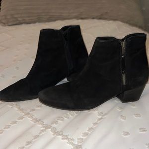 Black suede booties!!